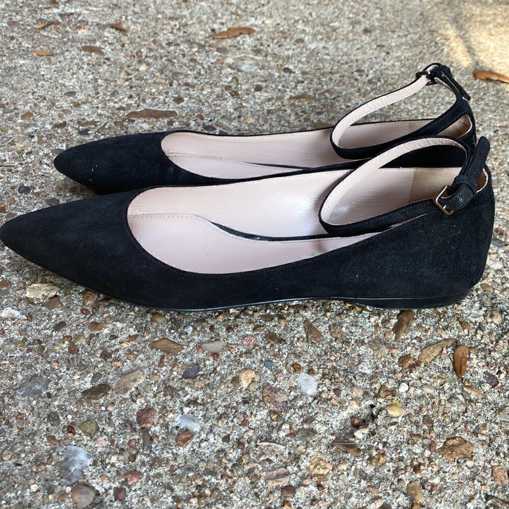 Miu Miu ballet flats black suede 38